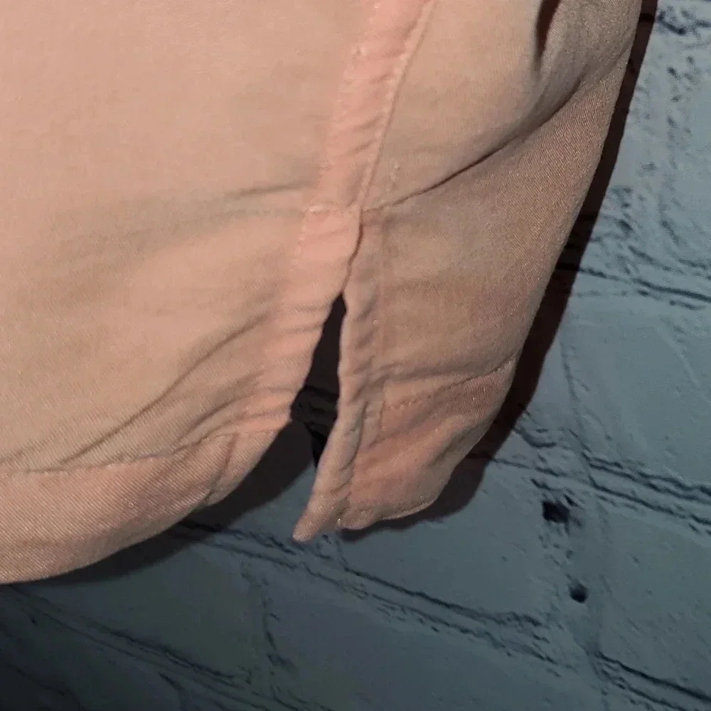 Caribbean Men's Button Up Shirt Size XL Salmon Peach Color - Picture 8 of 14